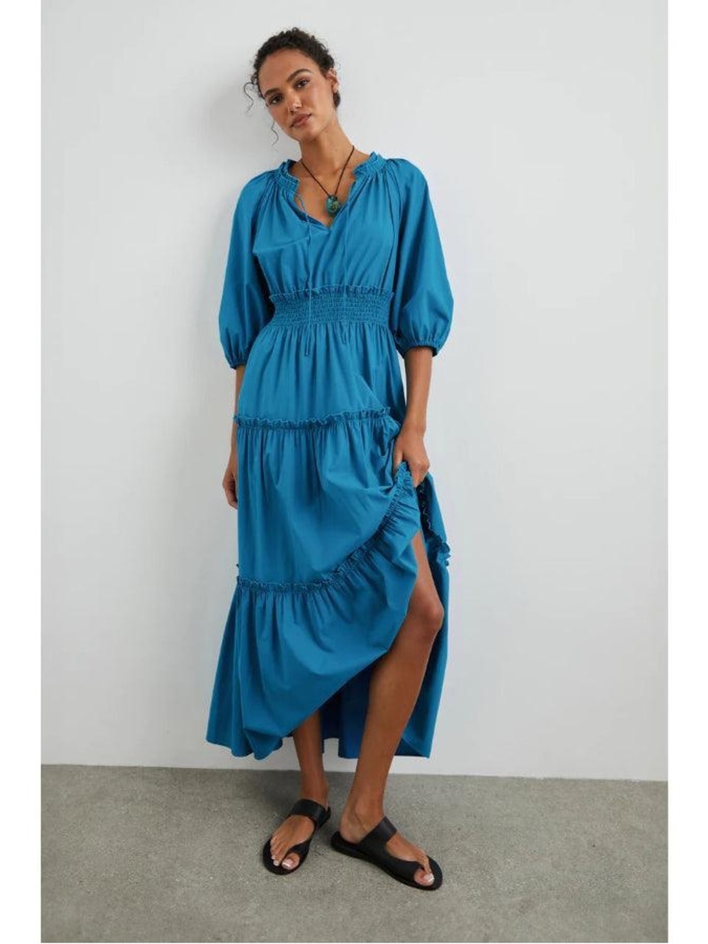 Rails Caterine Midi Dress Blue Size XS